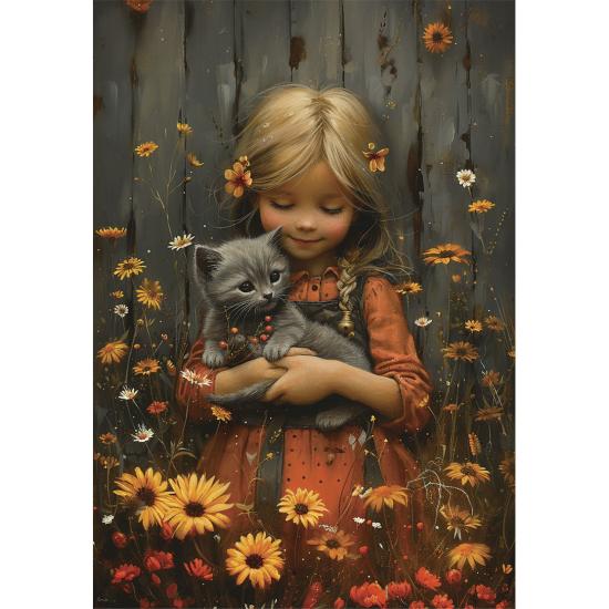 Puzzle Anatolie Fille Mignonne XXL  de 260 pièces