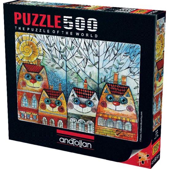 Puzzle Anatolien Cité des Chats 500 pièces