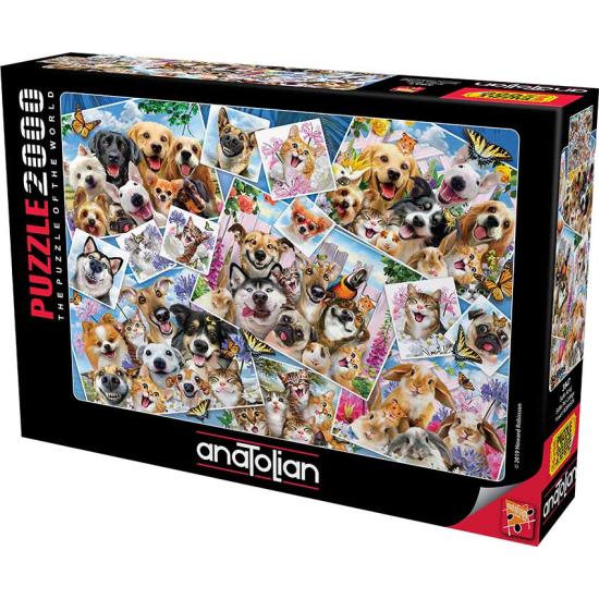 Anatolian Pet Selfies Collage Puzzle 2000 pièces