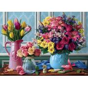Puzzle 1000 pièces Fleurs d'Anatolie dans des vases