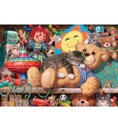 Puzzle Chaton d'Anatolie dans le placard à jouets 260 pièces
