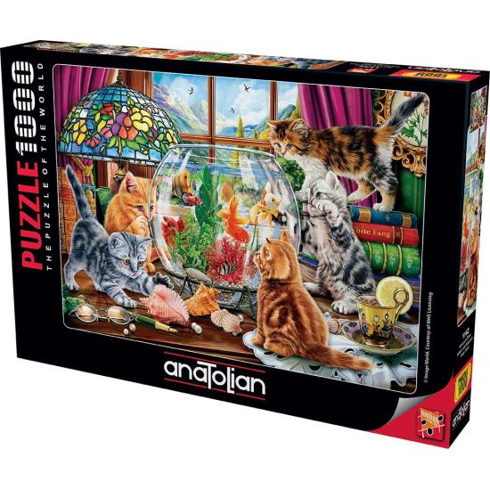 Puzzle Anatolian Chatons et Aquarium de 1000 pièces