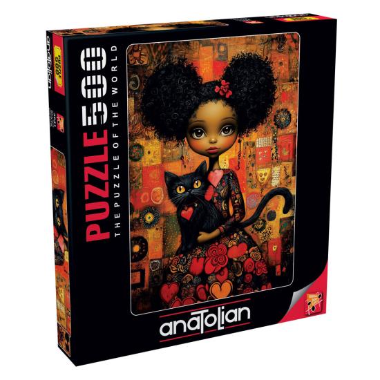 Puzzle Anatolian Gato Negro 500 pièces
