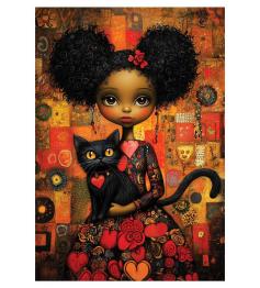 Puzzle Anatolian Gato Negro 500 pièces