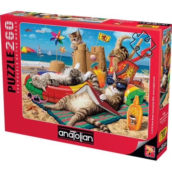 Chats d'Anatolie sur la plage Puzzle 260 pièces