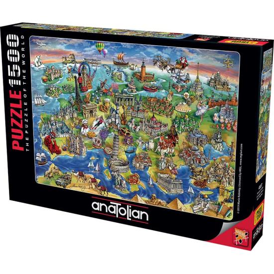 Puzzle d'Anatolie Monuments d'Europe 1500 pièces