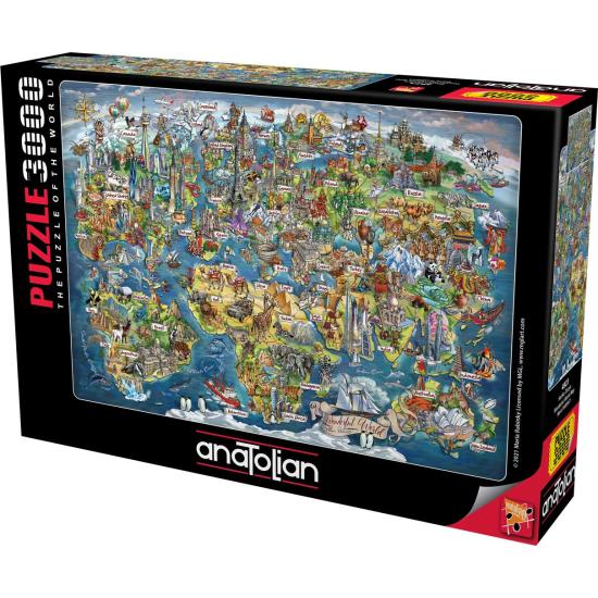 Puzzle Monuments Anatoliens du Monde 3000 Pièces