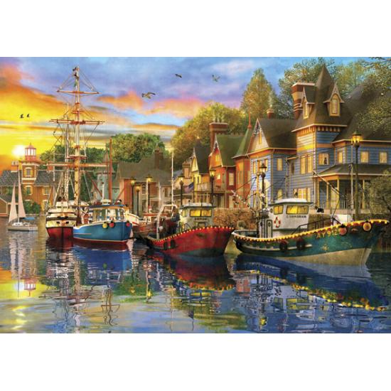 Puzzle Anatolie Les Lumières du Port 1500 pièces