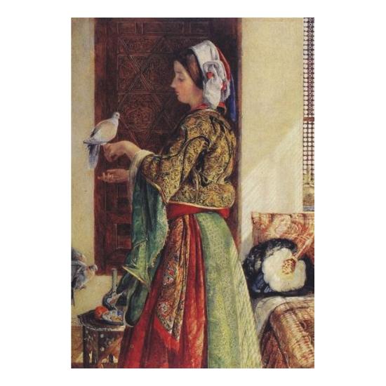 Puzzle Femme anatolienne aux deux colombes 500 pièces