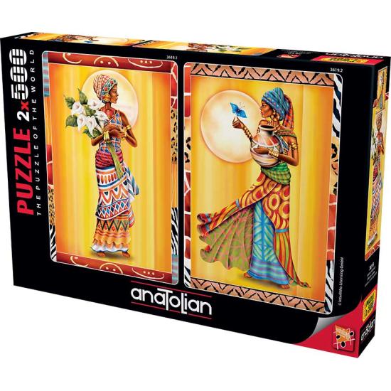 Puzzle Anatolie Femmes Africaines 2 x 500 pièces