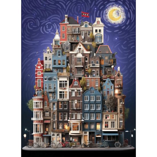 Puzzle Anatolian Nuit étoilée d'Amsterdam 1000 pièces