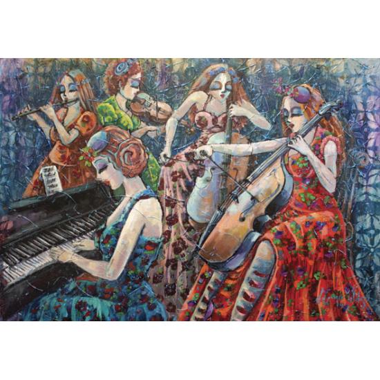 Puzzle Anatolien Notes Pleines de Couleurs 2 x 500 Pièces