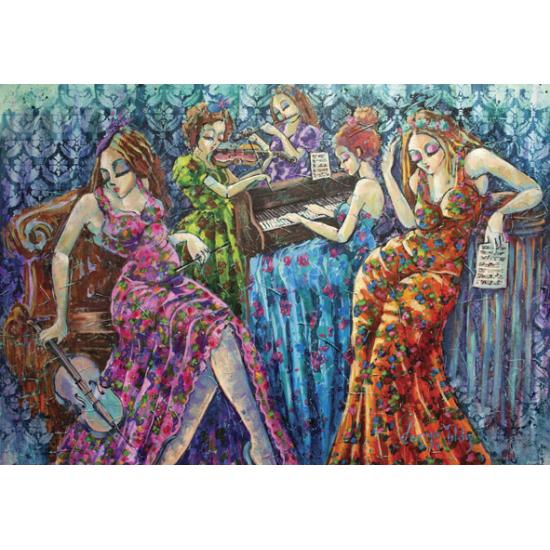 Puzzle Anatolien Notes Pleines de Couleurs 2 x 500 Pièces