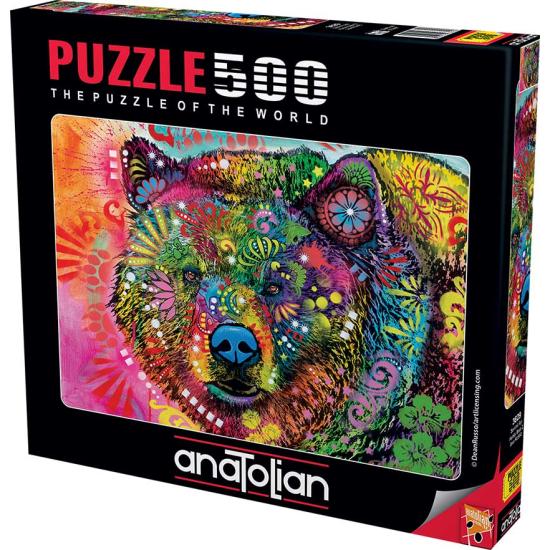 Puzzle 500 pièces ours coloré d'Anatolie