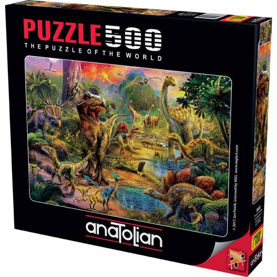Puzzle de paysage de dinosaure d'Anatolie 500 pièces