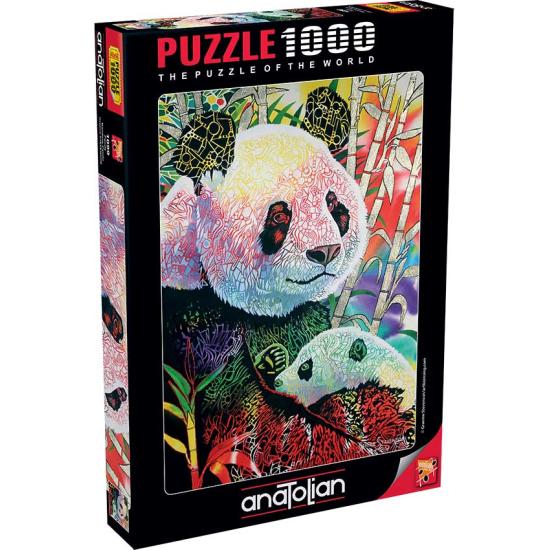 Puzzle Anatolian Rainbow Panda 1000 pièces