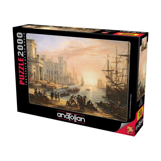 Puzzle Anatolian Port Maritime Au Coucher Du Soleil 2000 pièces
