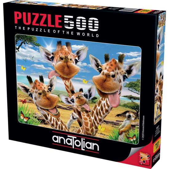 Puzzle Anatolian Selfie de girafes 500 pièces