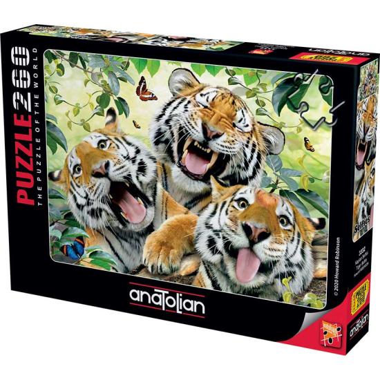 Puzzle Anatolian Selfie of Tigers 260 pièces