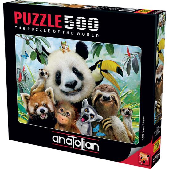 Selfie d'Anatolie au zoo Puzzle 500 pièces