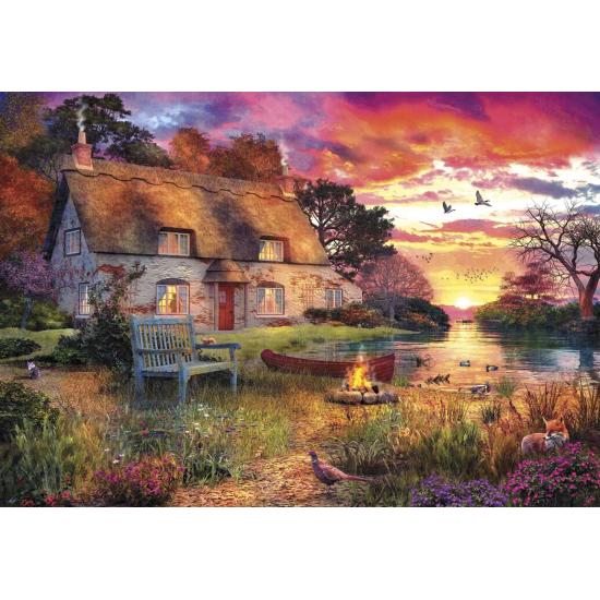 Puzzle Anatolie Soirée d'été au lac 260 pièces