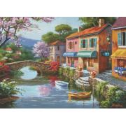 Magasins de puzzles anatoliens dans un village pittoresque 1000