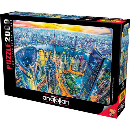 Puzzle 2000 pièces Vue anatolienne de Shanghai