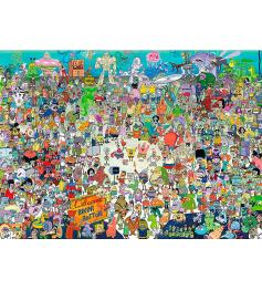 Puzzle Aquarius Bob l'éponge 3000 pièces