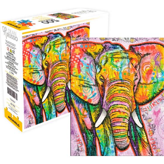 Puzzle Multicolore Éléphant Verseau 500 pièces Puzzle Multicolore Éléphant Verseau 500 pièces