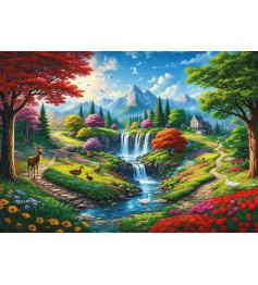 Puzzle Art Puzzle Au Pied Des Montagnes 500 pièces