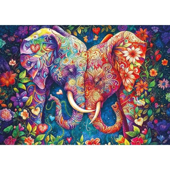 Puzzle Art Puzzle L'Amour Des Éléphants 1000 pieces