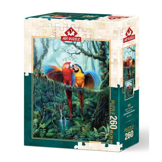 Puzzle Art Puzzle Amour dans la jungle 260 pièces