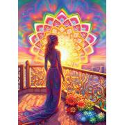 Puzzle Art Puzzle Coucher de soleil Divin de 1000 Pcs