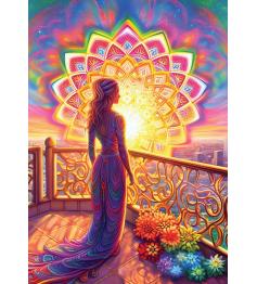 Puzzle Art Puzzle Coucher de soleil Divin de 1000 Pcs