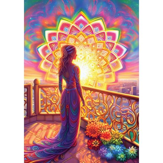 Puzzle Art Puzzle Coucher de soleil Divin de 1000 Pcs