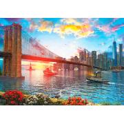 Puzzle Art Sunset à New York 1000 pièces