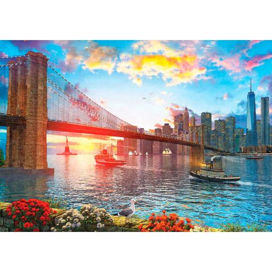 Puzzle Art Sunset à New York 1000 pièces