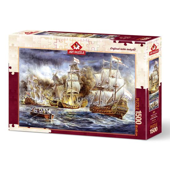 Puzzle Art Puzzle Bataille de Navires en Mer 1500 Pièces