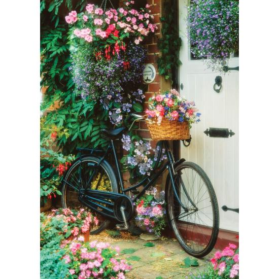 Puzzle Puzzle Art 500 pièces Puzzle de vélo floral
