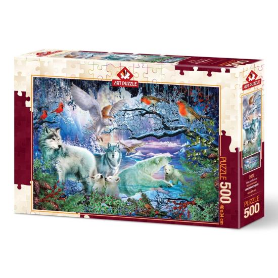 Puzzle Puzzle Art Glacier Forest Puzzle 500 pièces