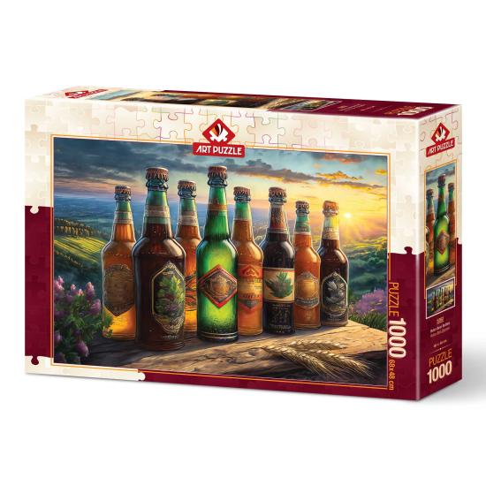 Puzzle Art Puzzle Bouteilles de Bière Rétro de 1000 Pcs