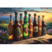 Puzzle Art Puzzle Bouteilles de Bière Rétro de 1000 Pcs