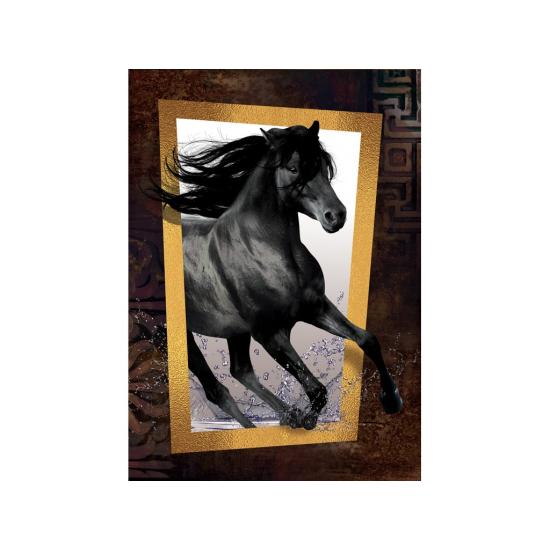 Puzzle Art Cheval noir Puzzle 1000 pièces