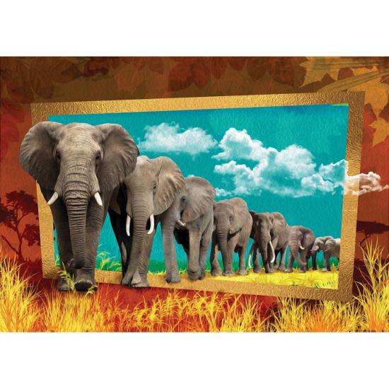 Puzzle Art Puzzle Chemin des Éléphants 1000 Pièces