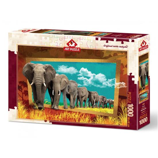 Puzzle Art Puzzle Chemin des Éléphants 1000 Pièces