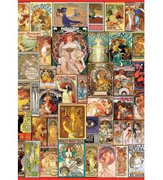 Puzzle Art Puzzle Collage Affiches Art Nouveau de 1500 pièces