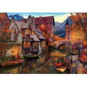 Puzzle Art Puzzle Maisons sur le Canal 2000 Pièces