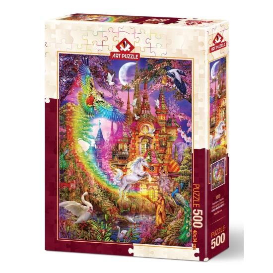 Puzzle Art Château arc-en-ciel Puzzle 500 pièces