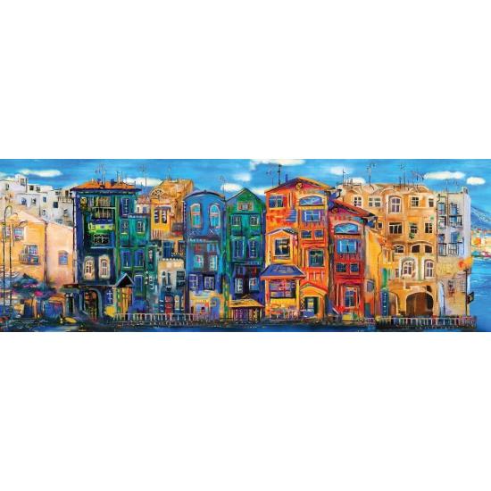 Puzzle Art Panoramique Ville Colorée Puzzle 1000 Pièces
