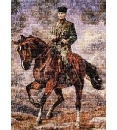 Puzzle Art Puzzle Collage de Mustafa Kemal à cheval 1000 Pi